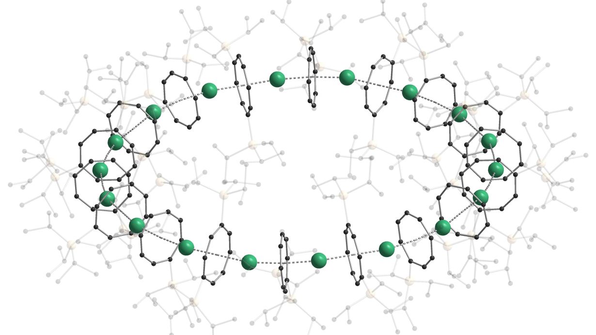 The new molecular structure in which sandwich complexes form a nano-sized ring is called ‘cyclocene.’