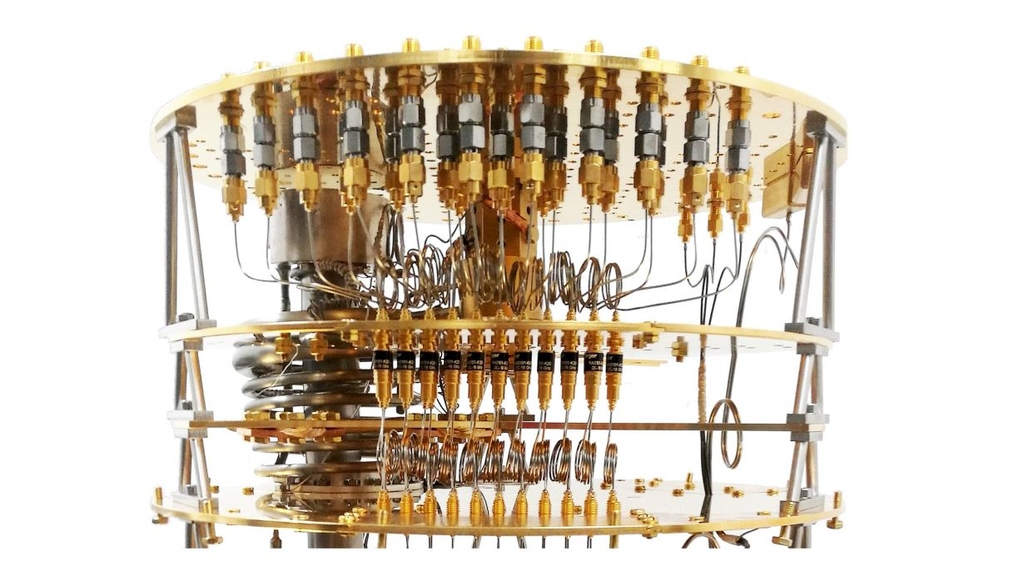 Qinu GmbH, qinu.de Cryogenic microwave setup used for quantum device measurements.